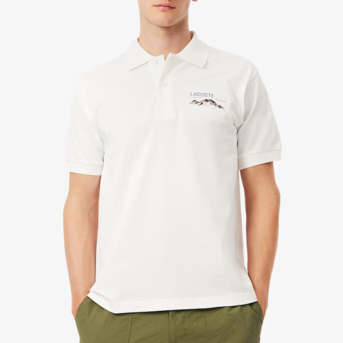 Men's Classic Fit Embroidered Motif Piqué Polo