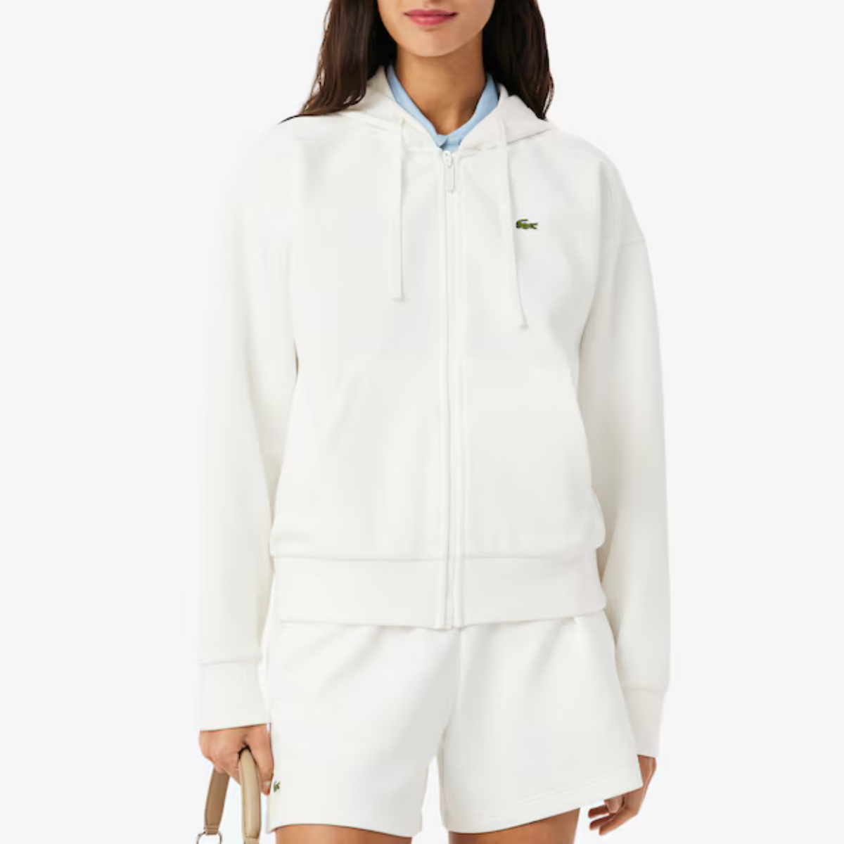 Women's Zip-Up Piqué Hoodie