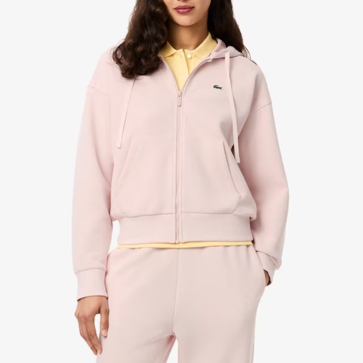 Women's Zip-Up Piqué Hoodie