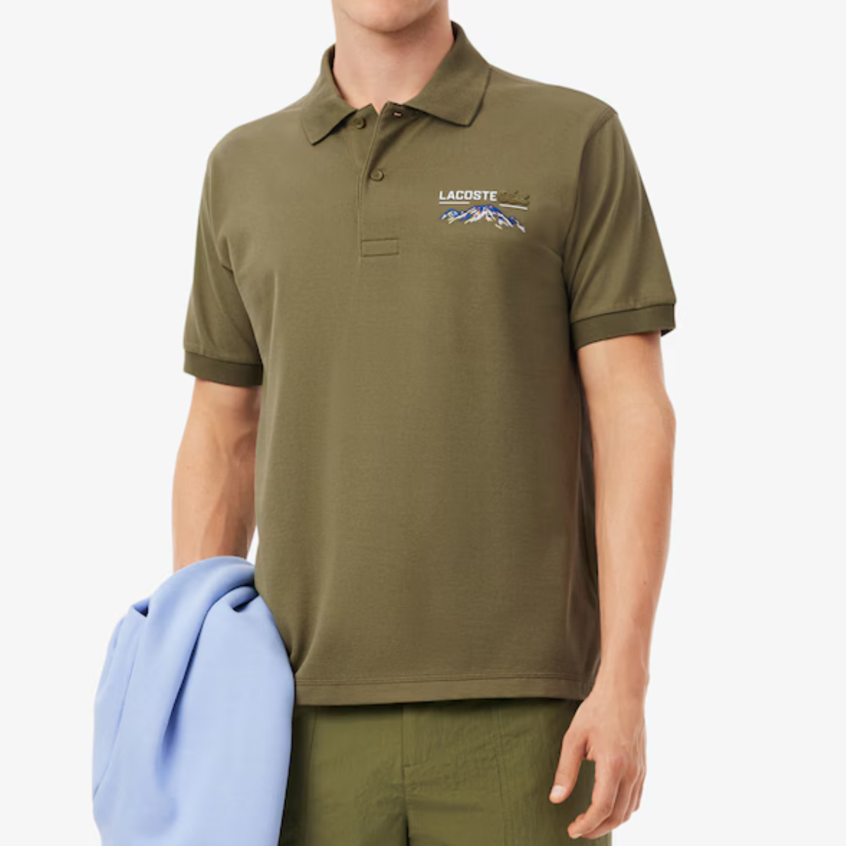 Men's Classic Fit Embroidered Motif Piqué Polo