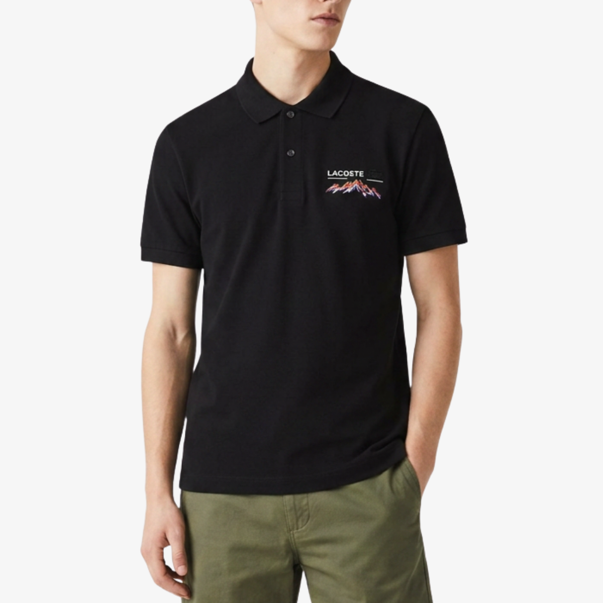 Men's Classic Fit Embroidered Motif Piqué Polo