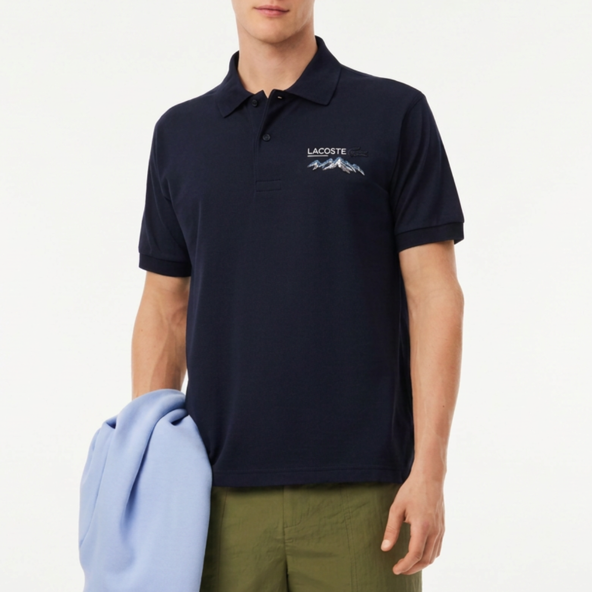 Men's Classic Fit Embroidered Motif Piqué Polo
