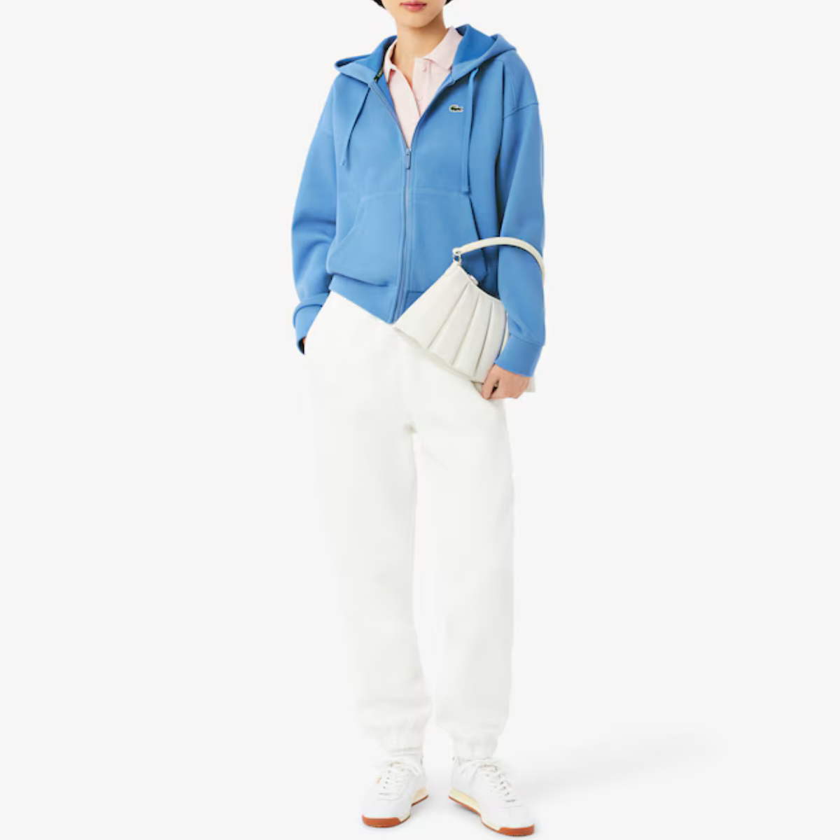 Women's Zip-Up Piqué Hoodie