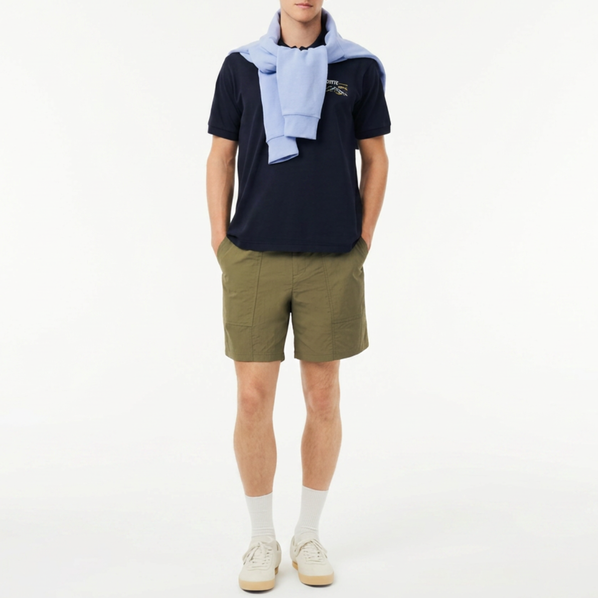 Men's Classic Fit Embroidered Motif Piqué Polo