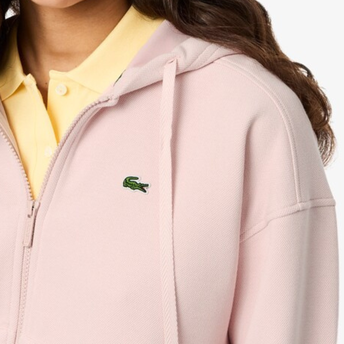 Women's Zip-Up Piqué Hoodie