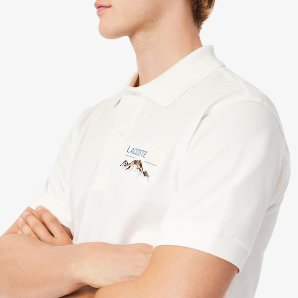 Men's Classic Fit Embroidered Motif Piqué Polo