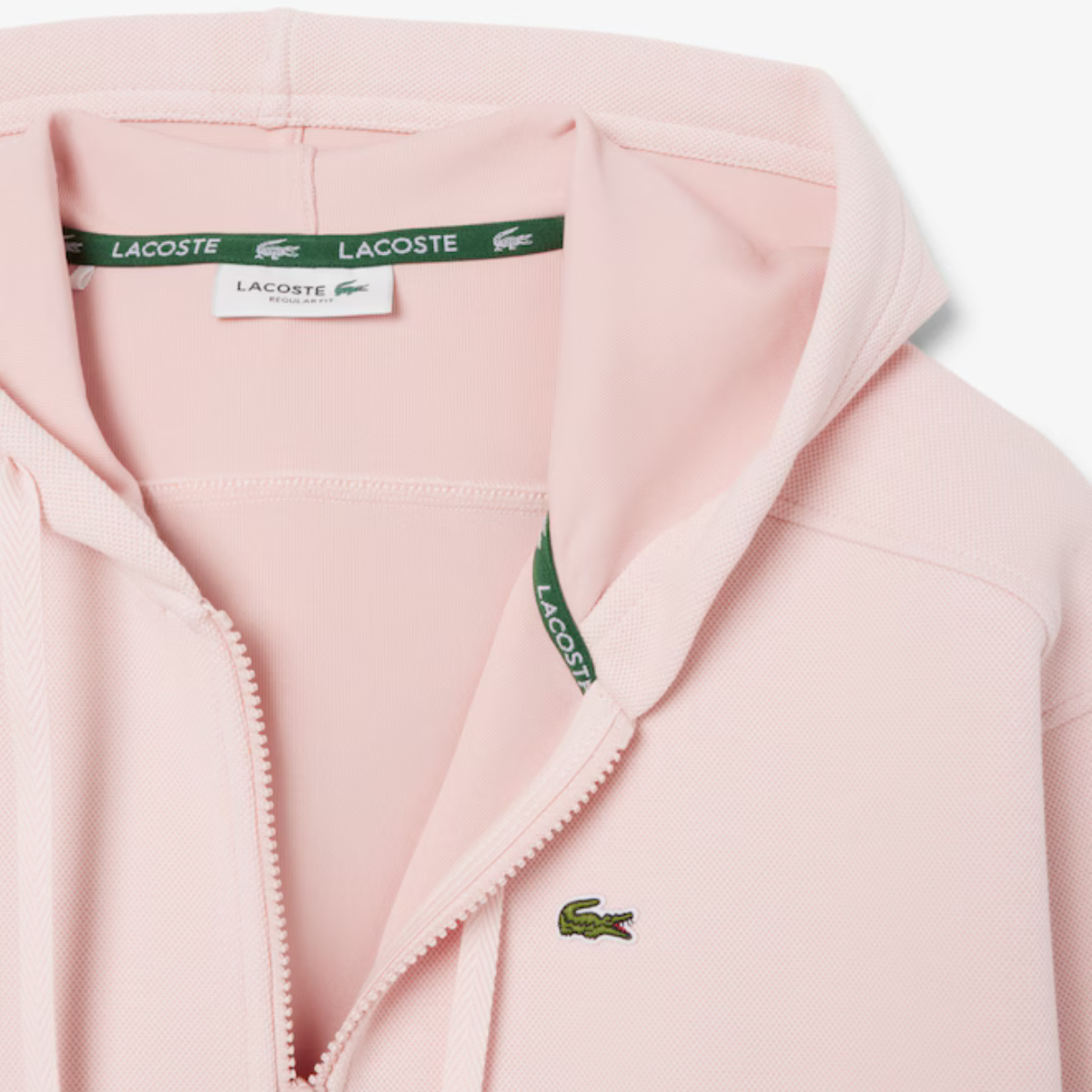 Women's Zip-Up Piqué Hoodie