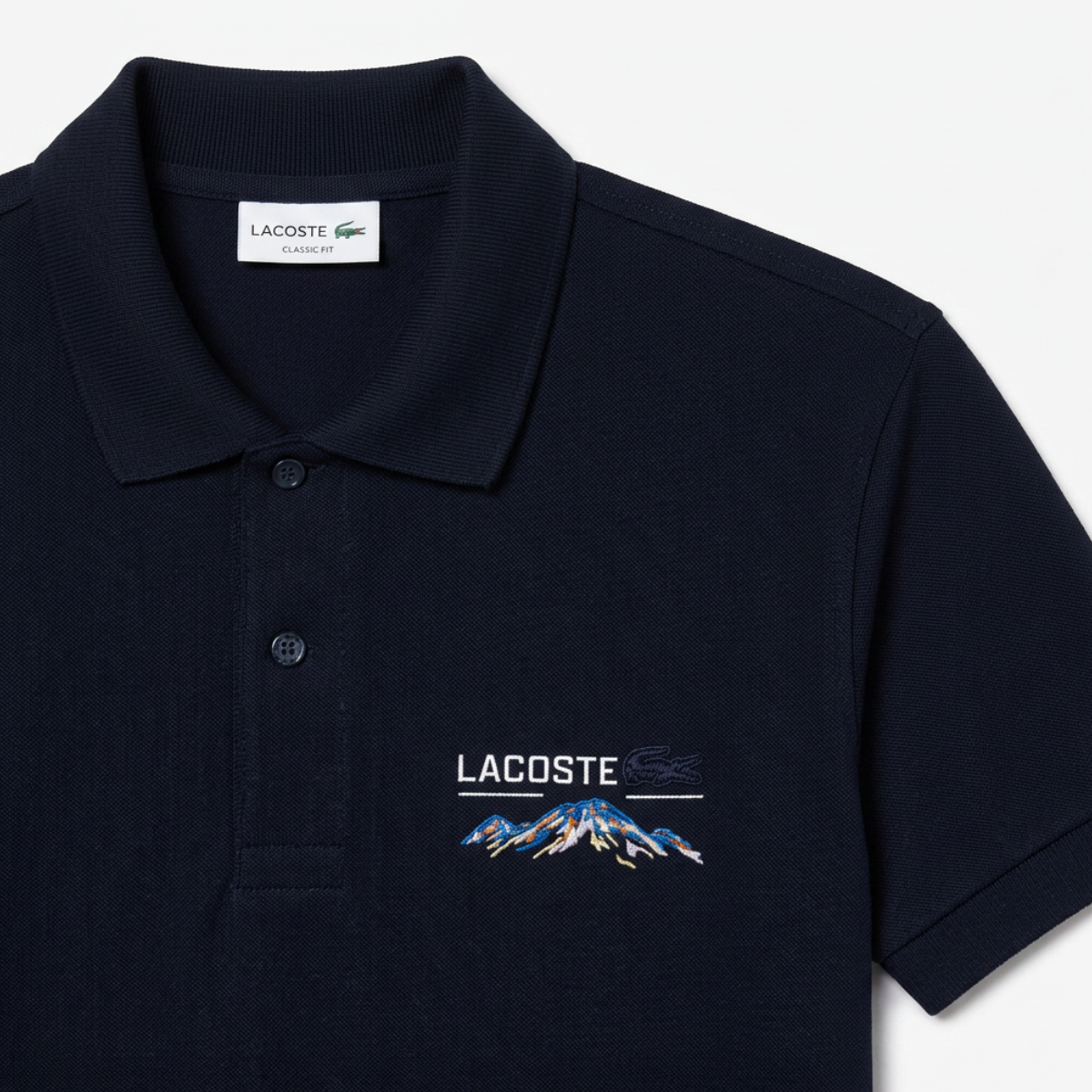 Men's Classic Fit Embroidered Motif Piqué Polo