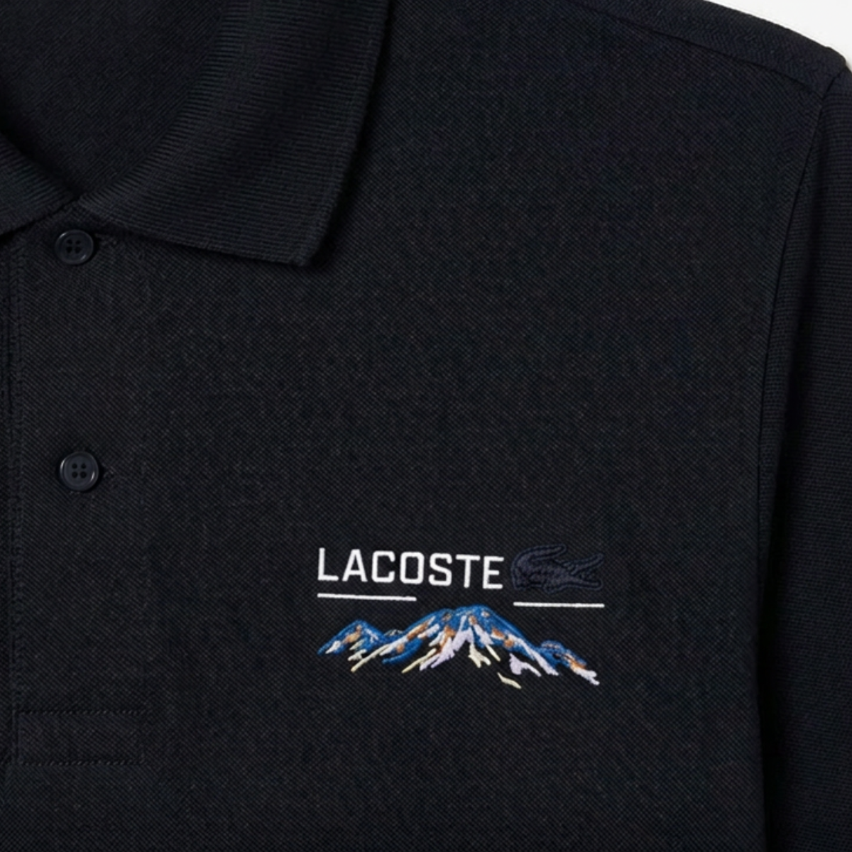 Men's Classic Fit Embroidered Motif Piqué Polo
