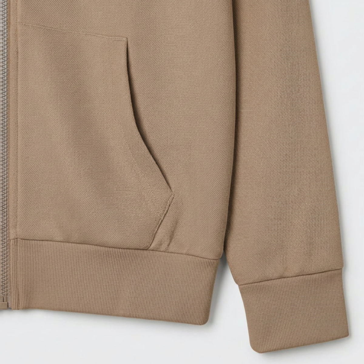 Women's Zip-Up Piqué Hoodie