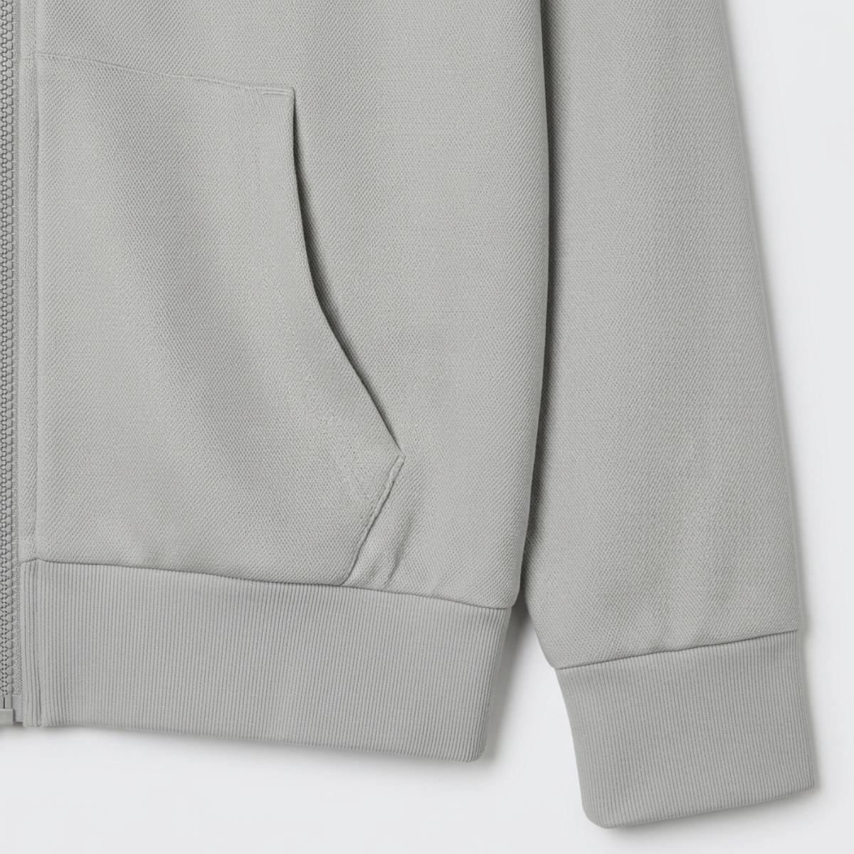 Women's Zip-Up Piqué Hoodie