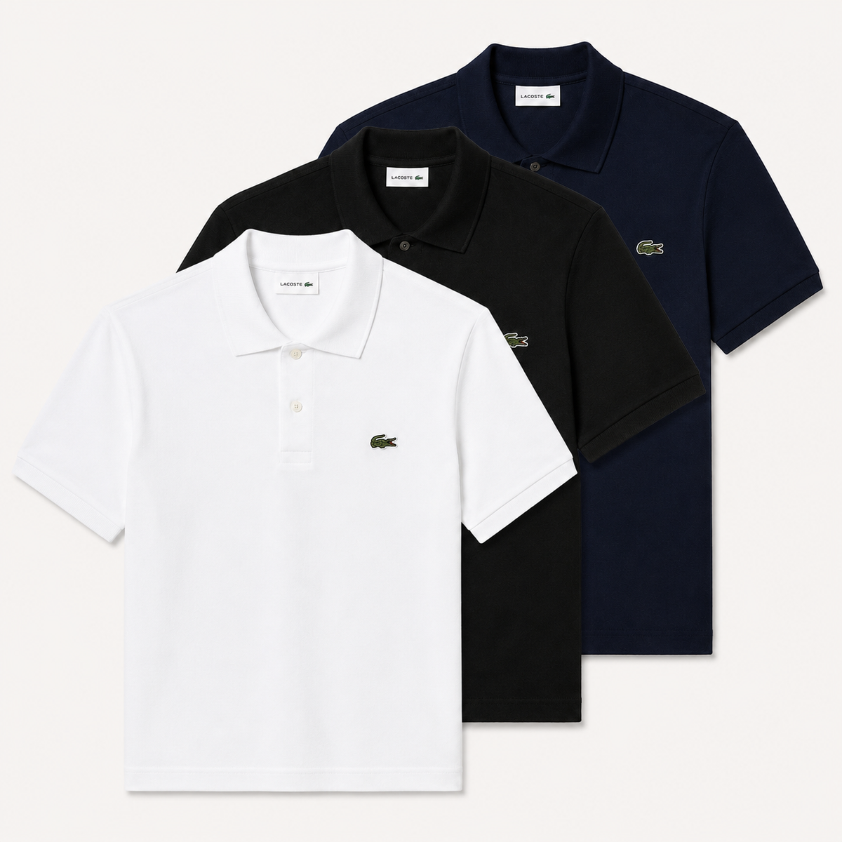 3-Pack Classic Fit L.12.12 LIGHT Polo Shirt