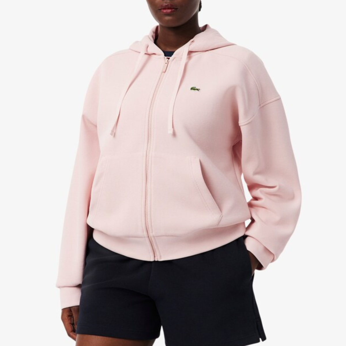 Women's Zip-Up Piqué Hoodie