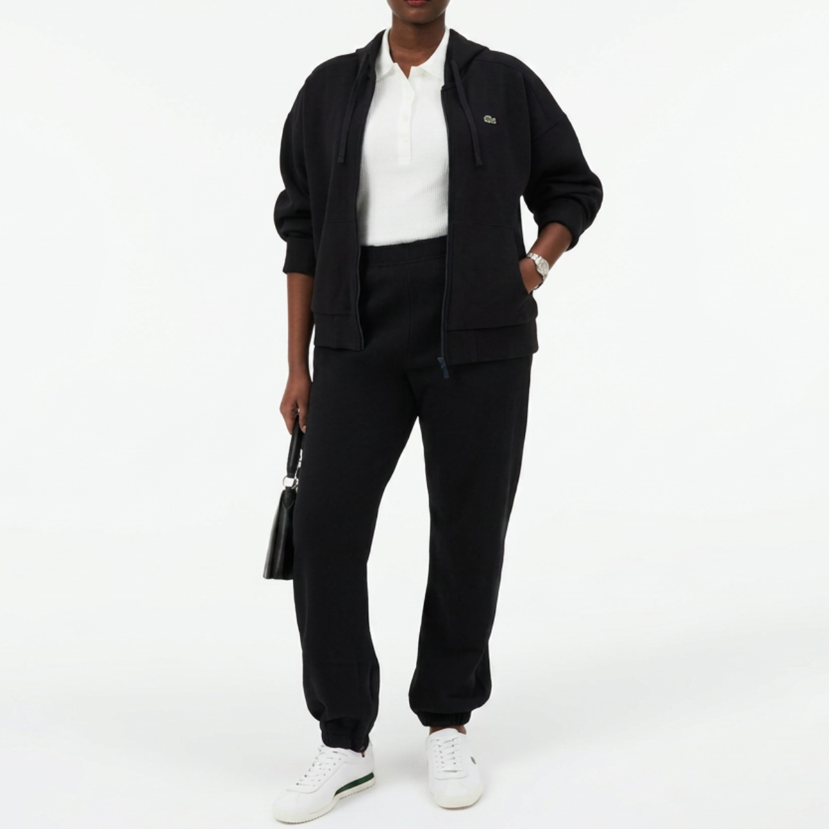 Women's Zip-Up Piqué Hoodie