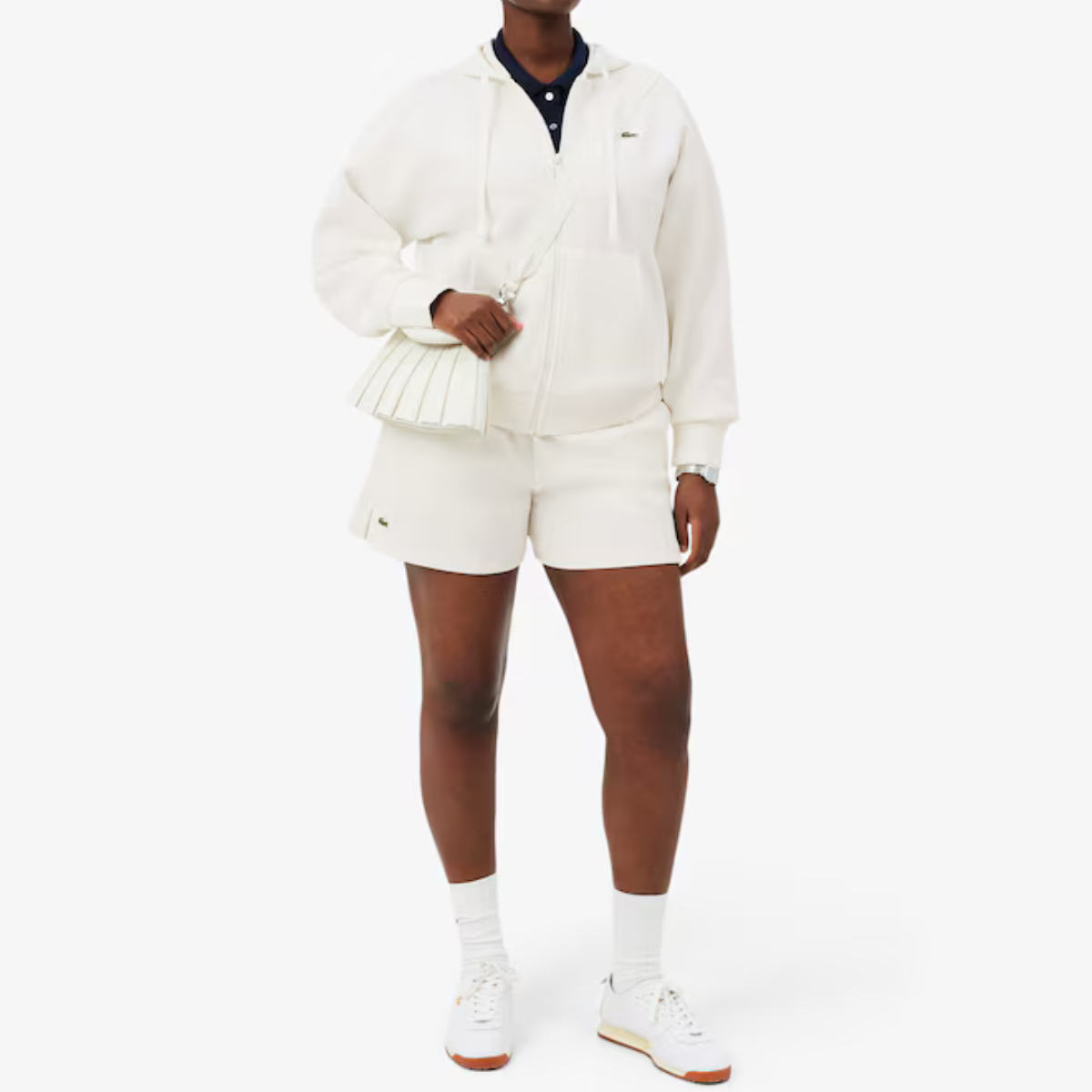 Women's Zip-Up Piqué Hoodie